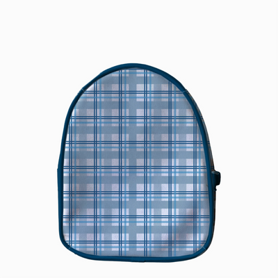 MOCHILA MINI BABY AJEDREZ AZUL