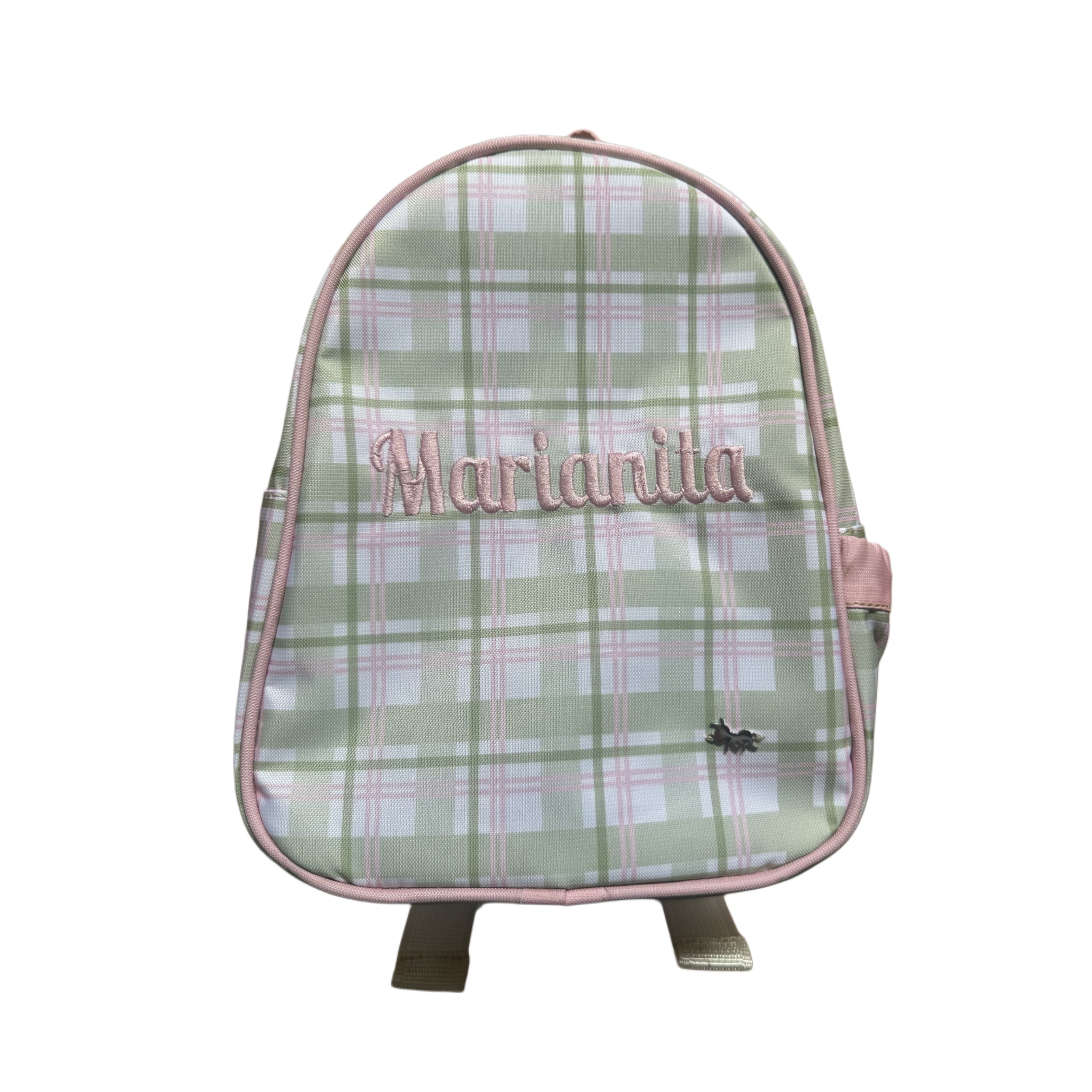 MOCHILA MINI BABY AJEDREZ VERDE