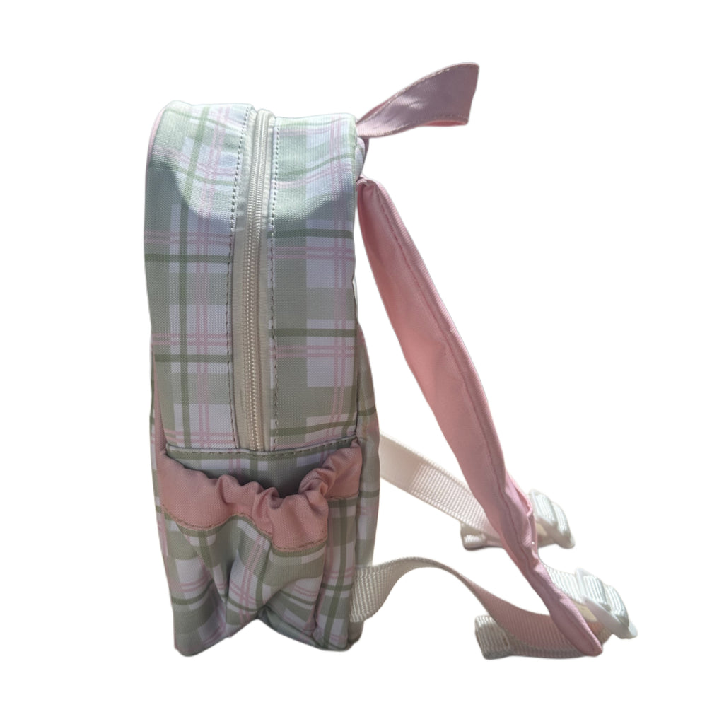 MOCHILA MINI BABY AJEDREZ VERDE