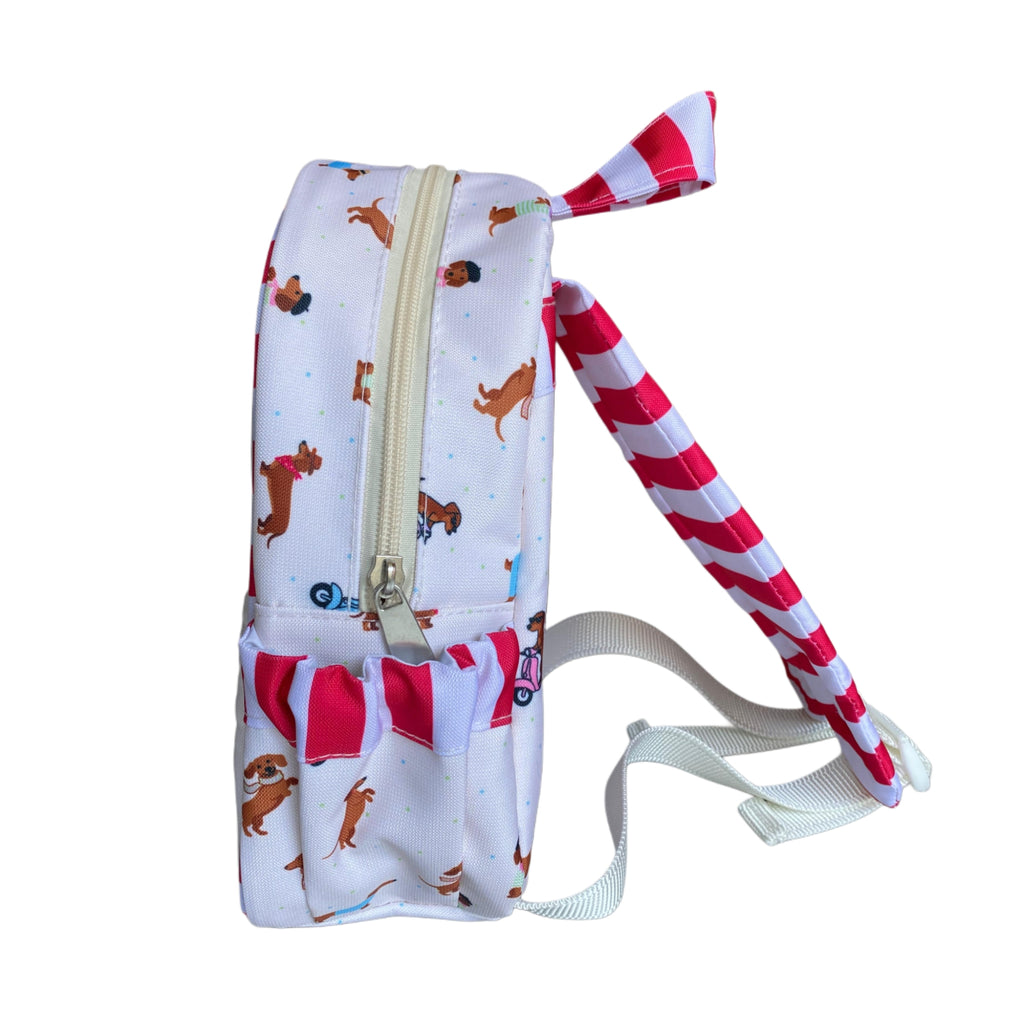 MOCHILA MINI BABY PERROS SALCHICHA NIÑA