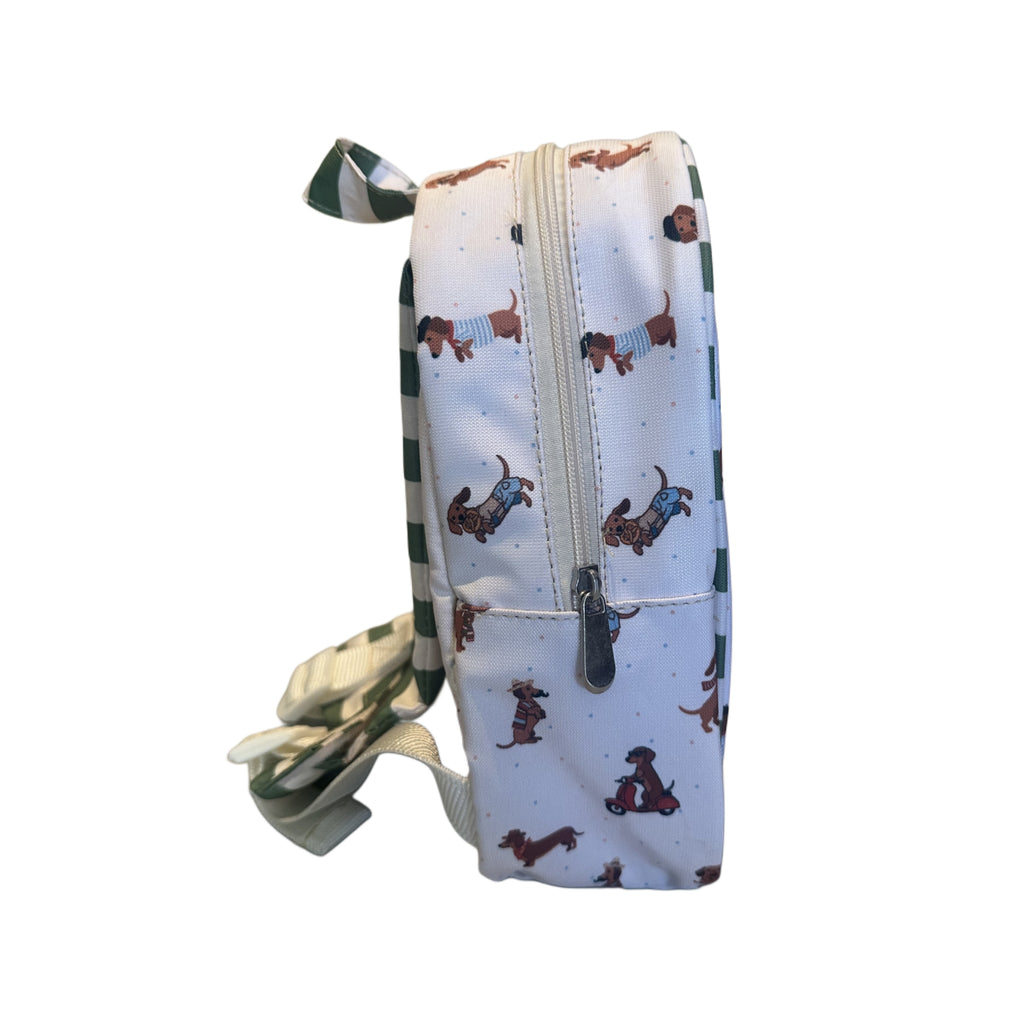 MOCHILA MINI BABY PERROS SALCHICHA NIÑO