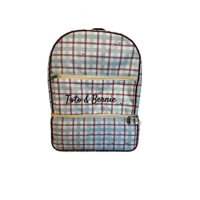 MOCHILA PAÑALERA IMPERMEABLE AJEDREZ OCTAVA