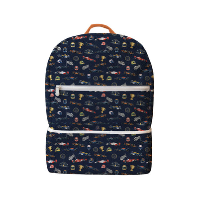 MOCHILA PAÑALERA IMPERMEABLE F1 AZUL MARINO