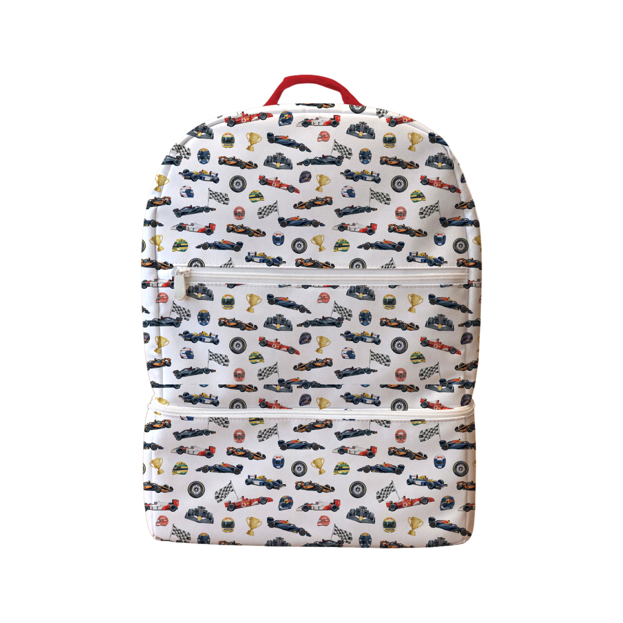 MOCHILA PAÑALERA IMPERMEABLE F1 BLANCO