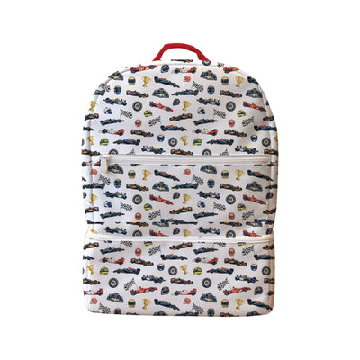MOCHILA PAÑALERA IMPERMEABLE F1 BLANCO