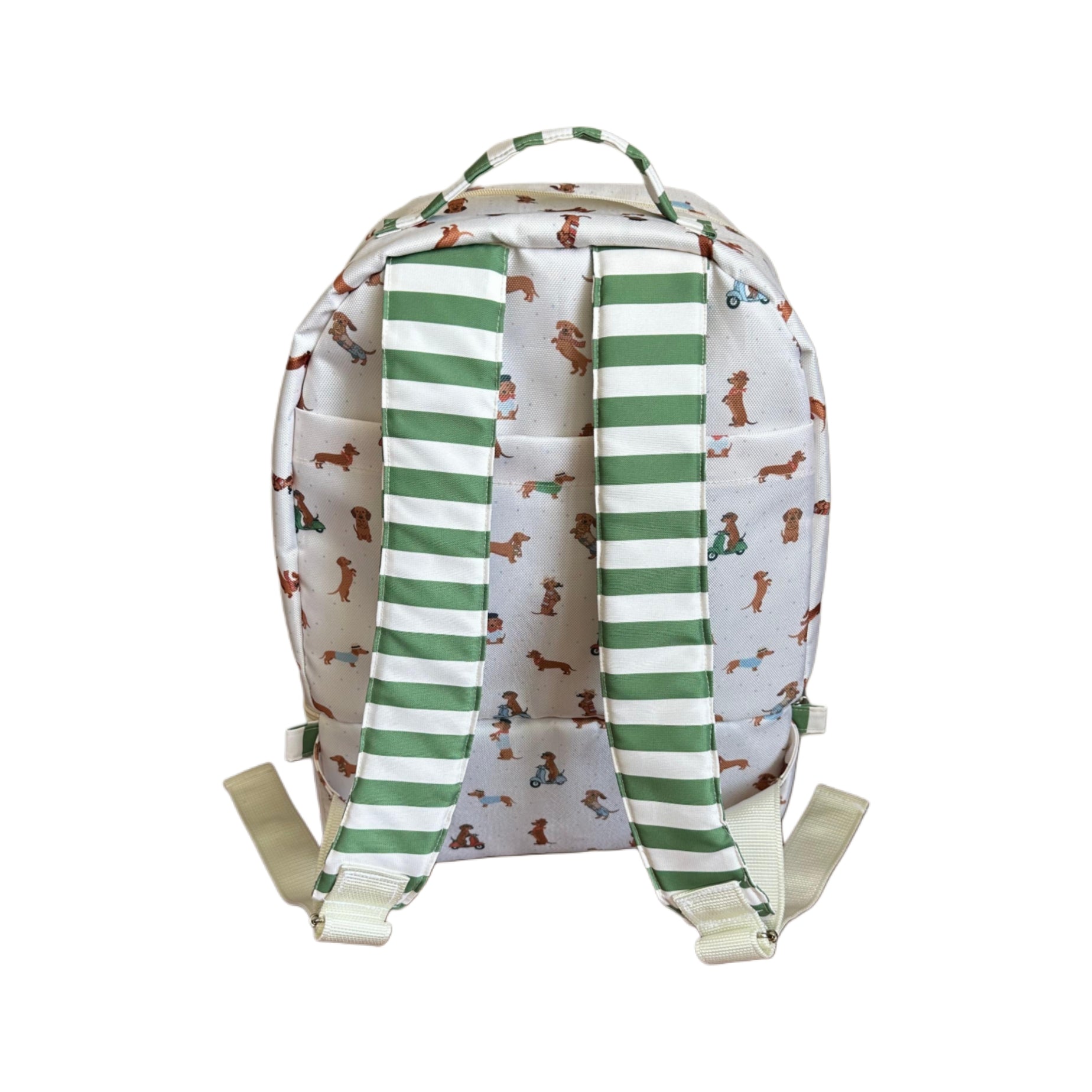 MOCHILA PAÑALERA IMPERMEABLE PERROS SALCHICHA NIÑO