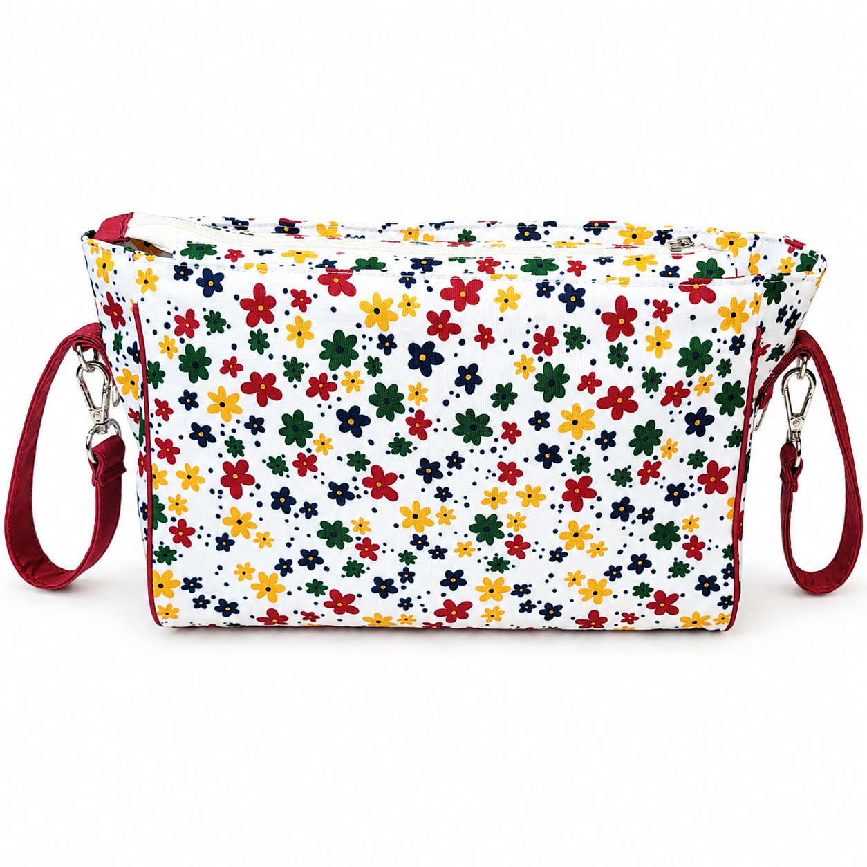 ORGANIZADOR PARA CARRIOLA FLORES COLORIDAS