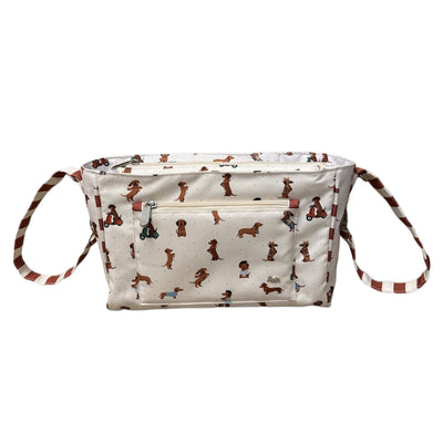 ORGANIZADOR PARA CARRIOLA PERROS SALCHICHA UNISEX ROJO