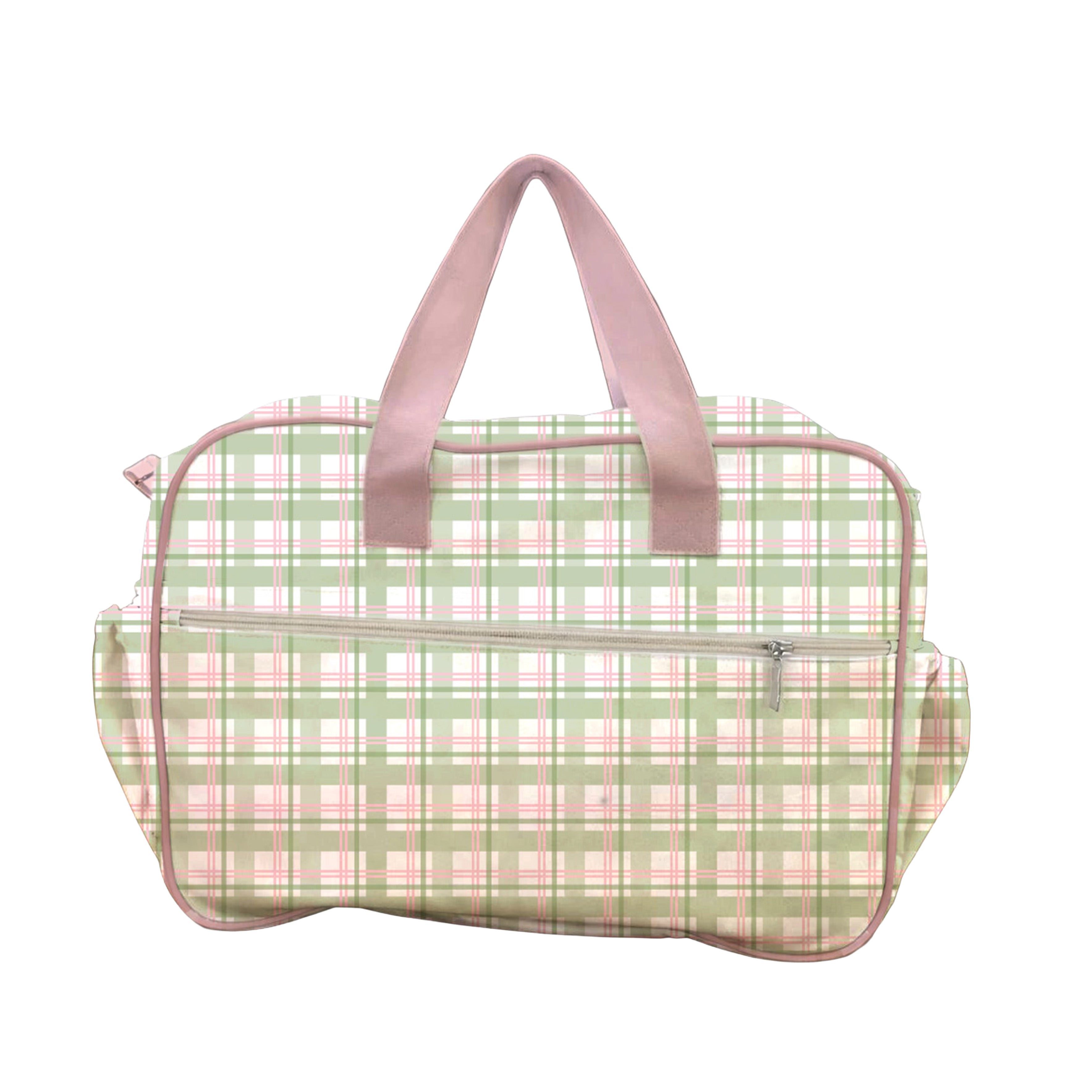 MALETA PAÑALERA CON CAMBIADOR AJEDREZ PASTEL