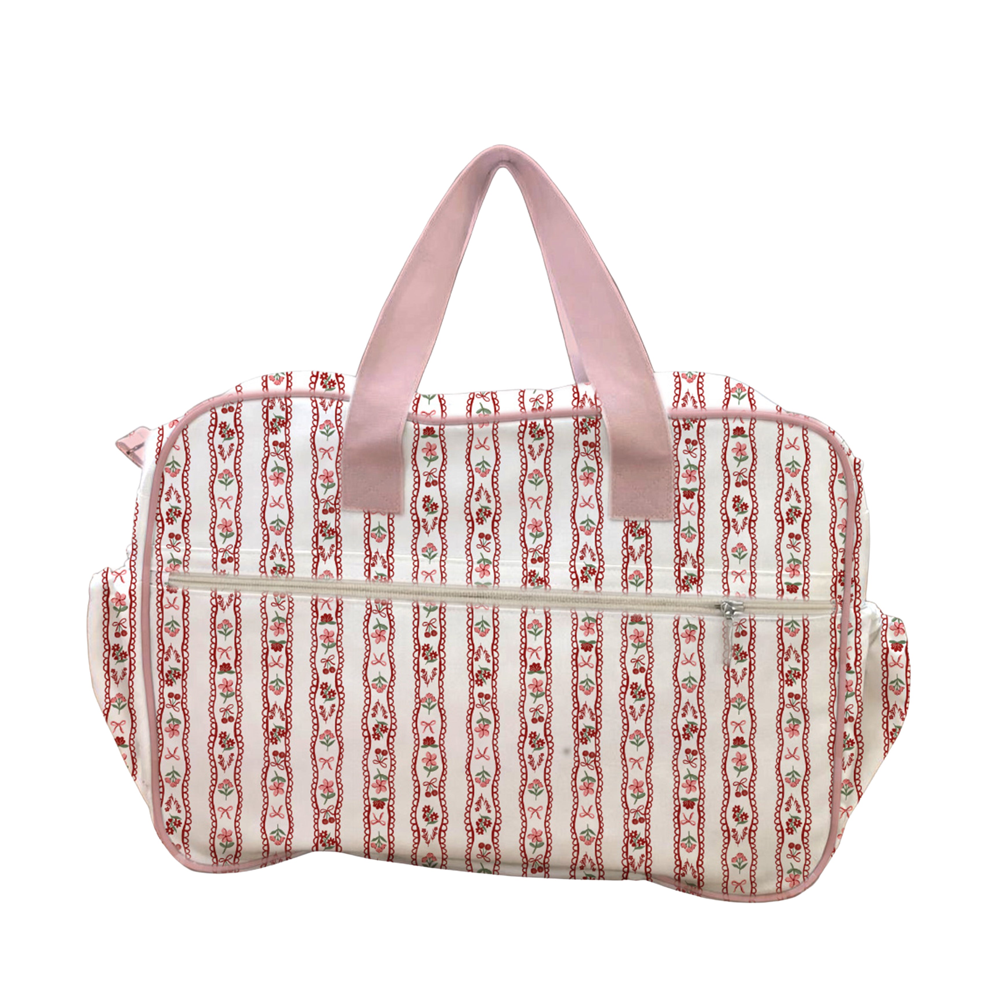 MALETA PAÑALERA CON CAMBIADOR FLORES