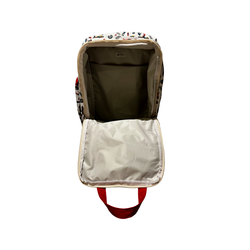 MOCHILA COOL PARA ESCUELA FORMULA 1 BLANCA