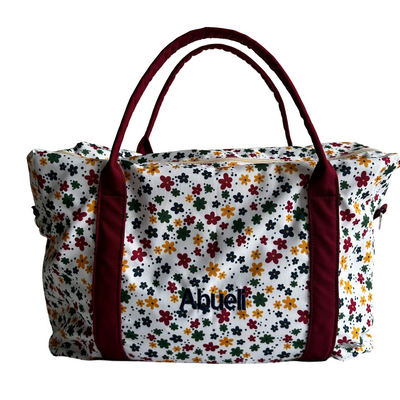 BOLSA DE VIAJE FLORES COLORIDAS