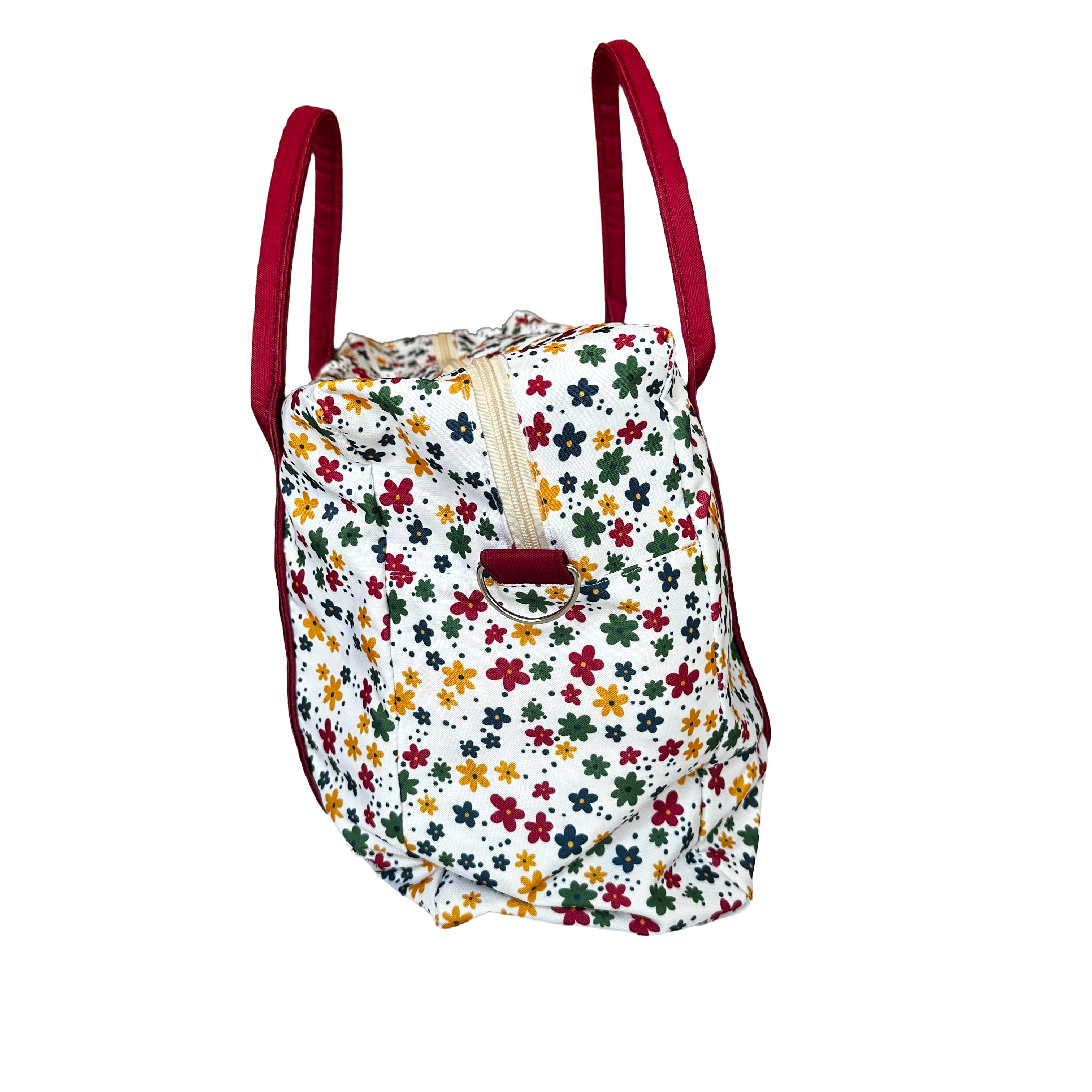 BOLSA DE VIAJE FLORES COLORIDAS