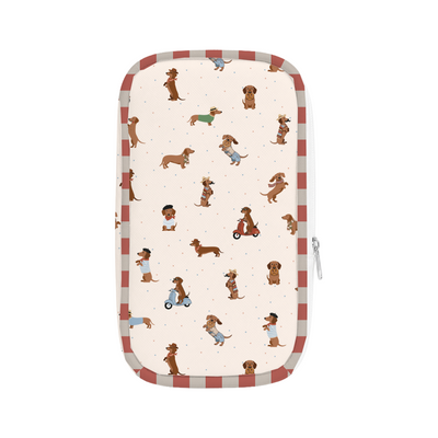 ESTUCHE ESCUELA SALCHICHA UNISEX ROJO