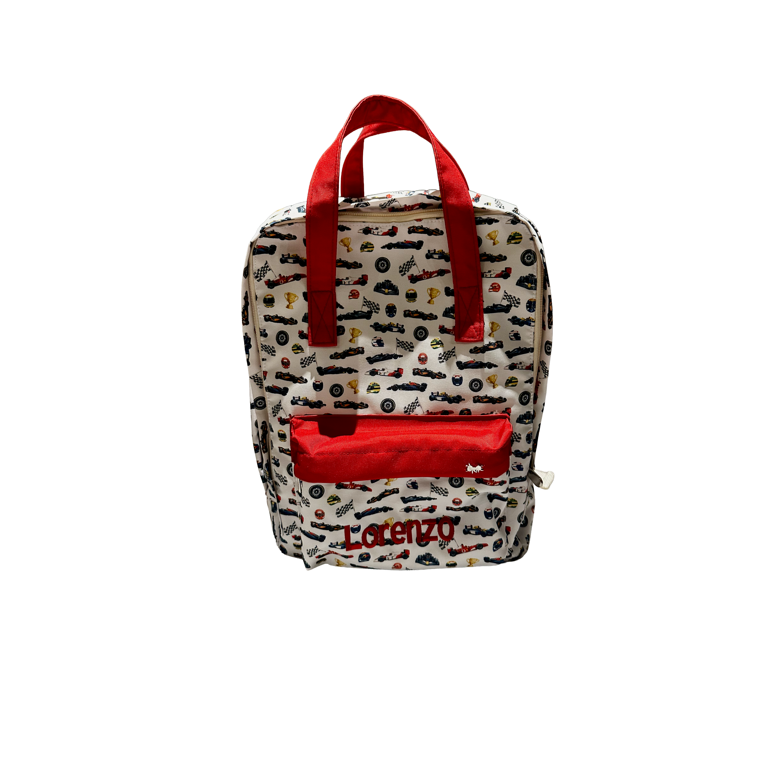 MOCHILA COOL PARA ESCUELA FORMULA 1 BLANCA