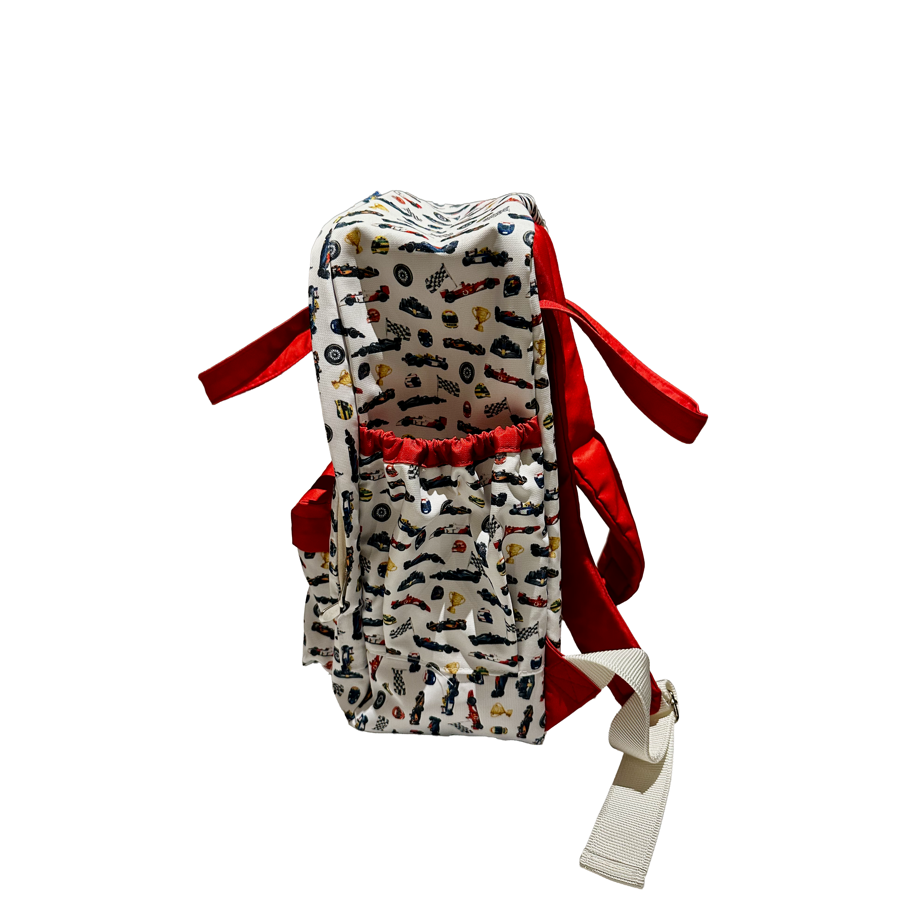 MOCHILA COOL PARA ESCUELA FORMULA 1 BLANCA