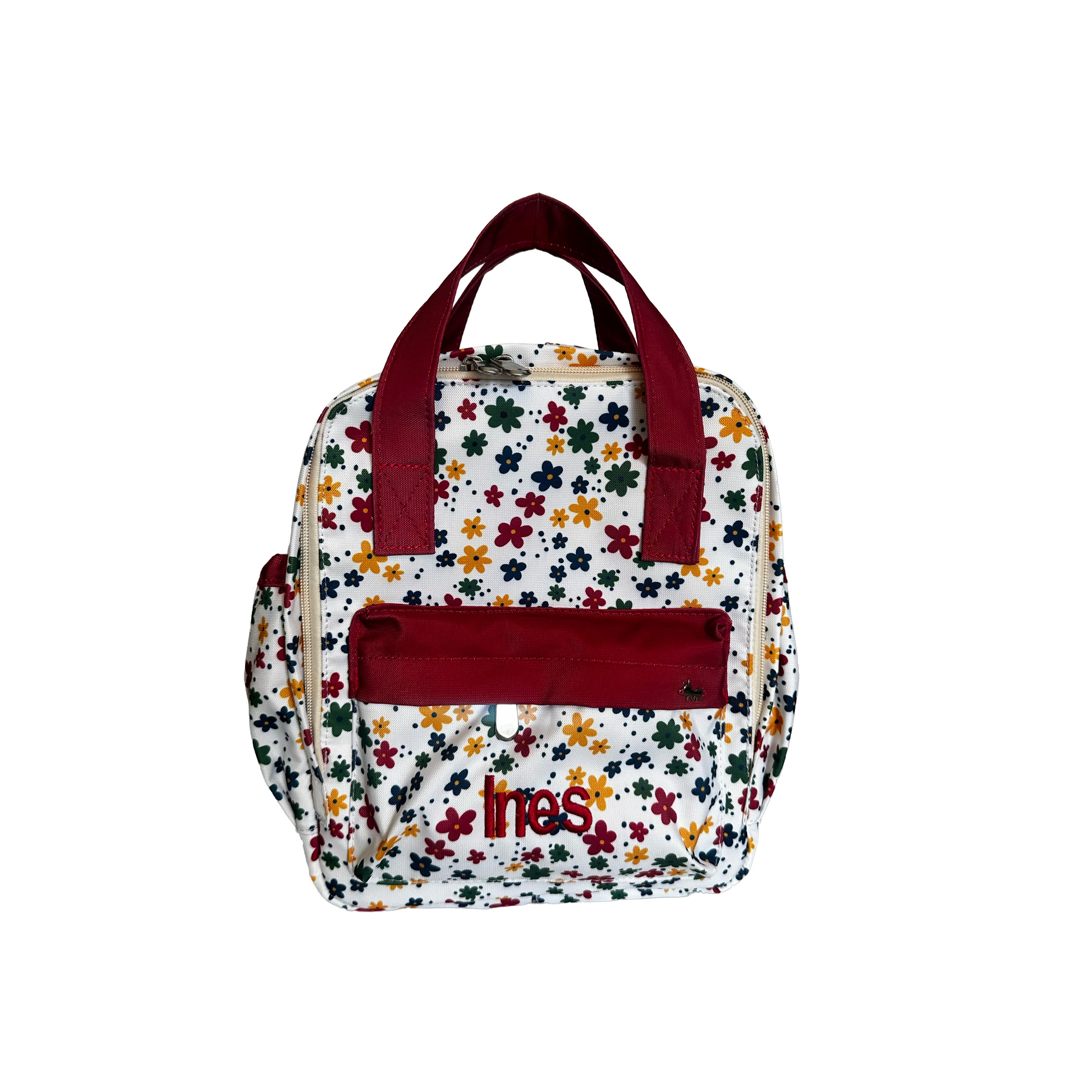 MI PRIMERA MOCHILA FLORES COLORIDAS