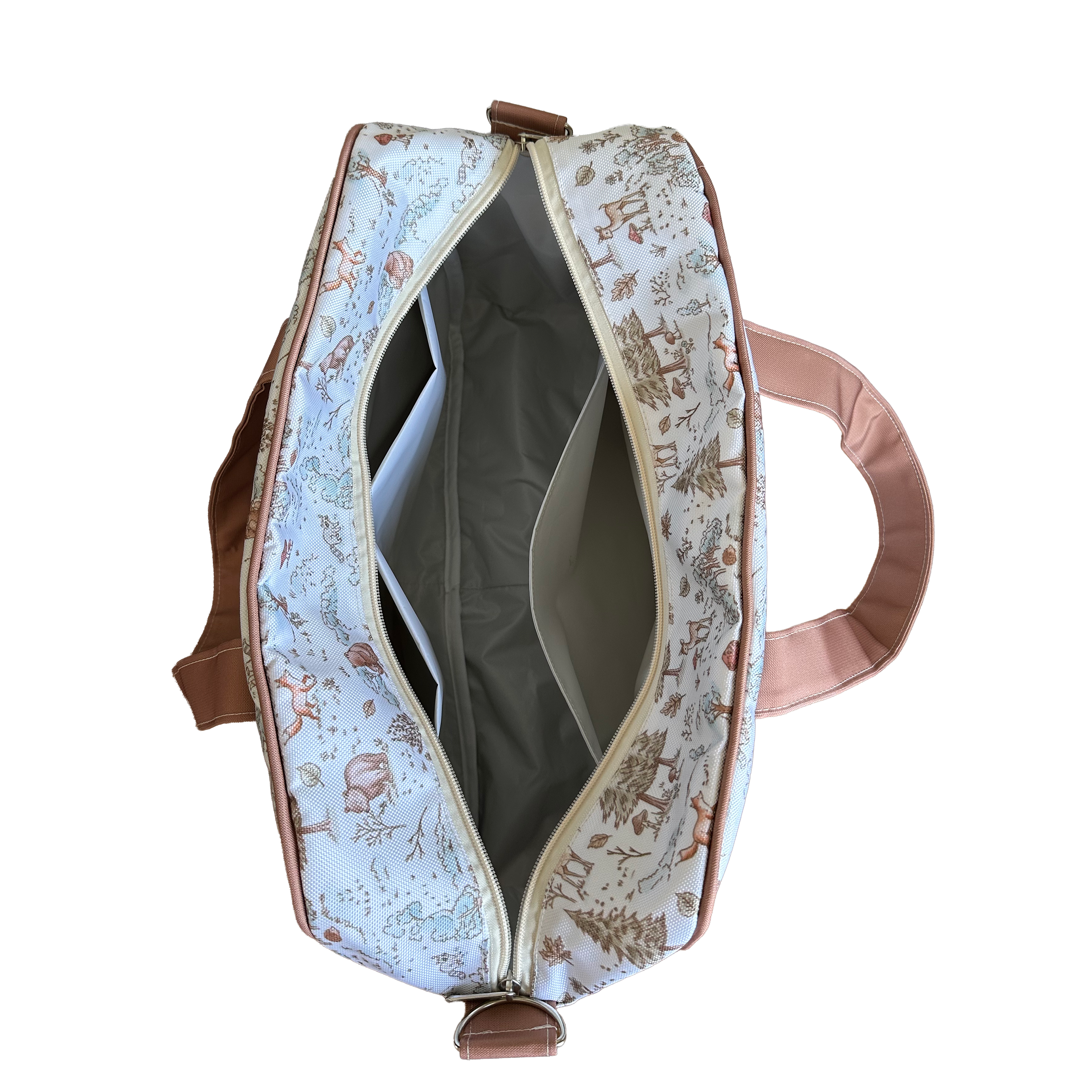 MALETA PAÑALERA CON CAMBIADOR BOSQUE