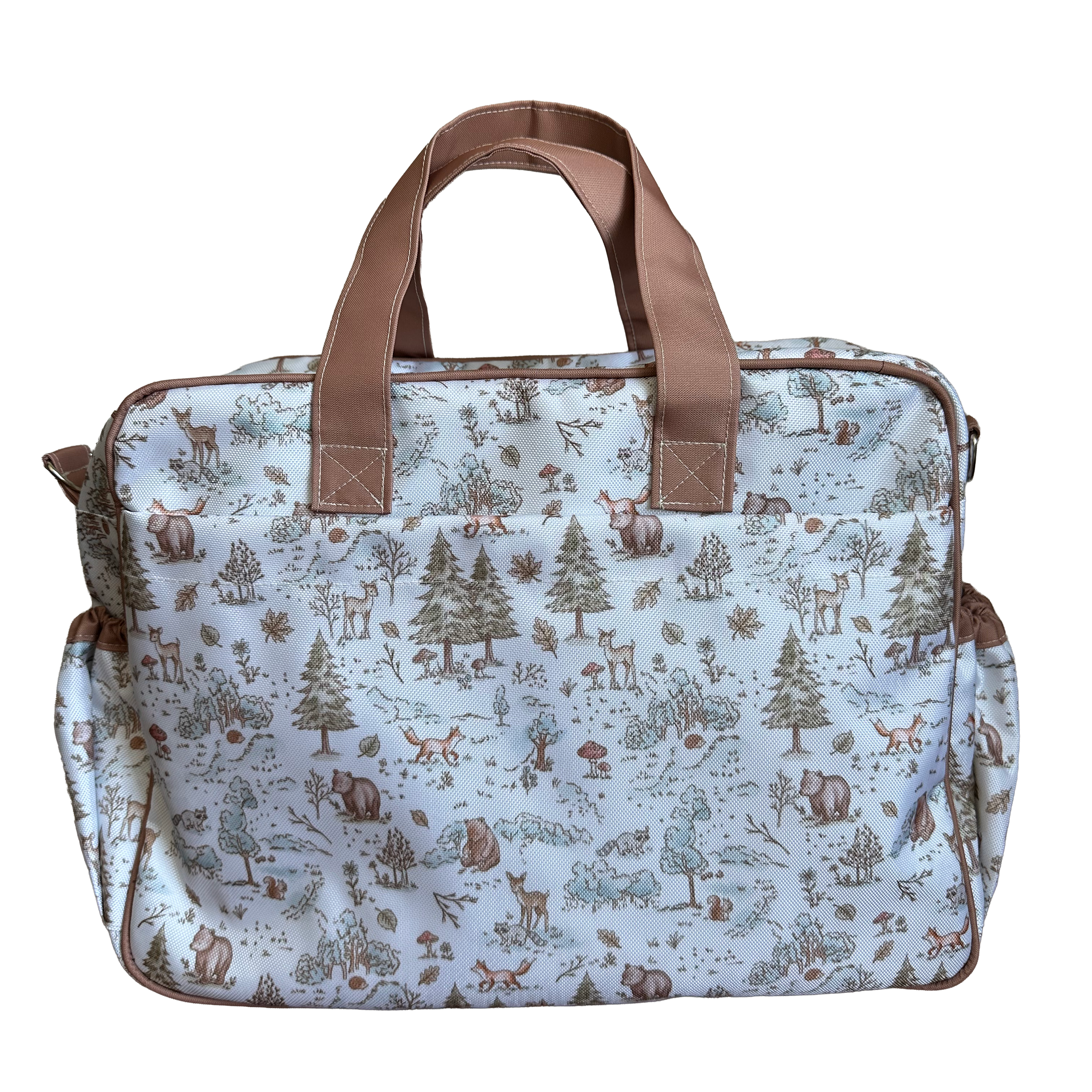 MALETA PAÑALERA CON CAMBIADOR BOSQUE