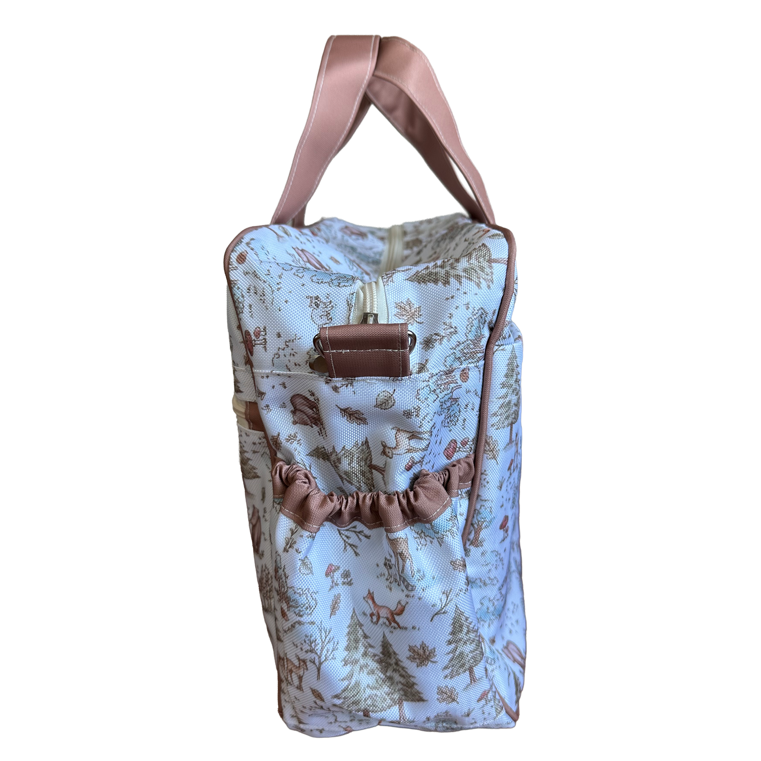 MALETA PAÑALERA CON CAMBIADOR BOSQUE