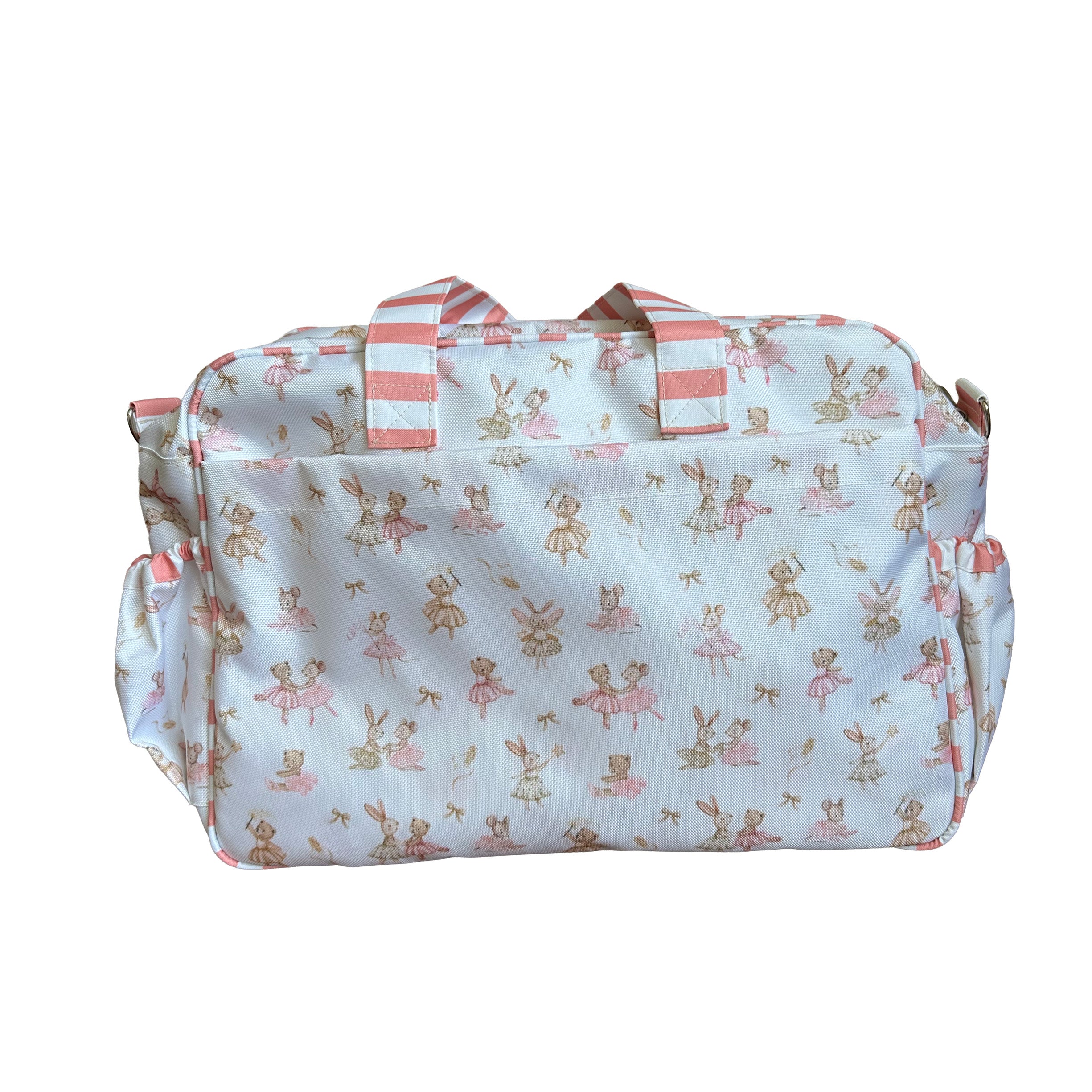 MALETA PAÑALERA CON CAMBIADOR BAILARINAS RATONAS ROSA