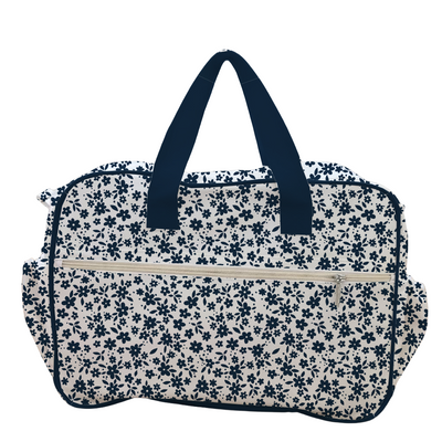 DIAPER BAG WITH CHANGING MAT FLOWERS PRINT