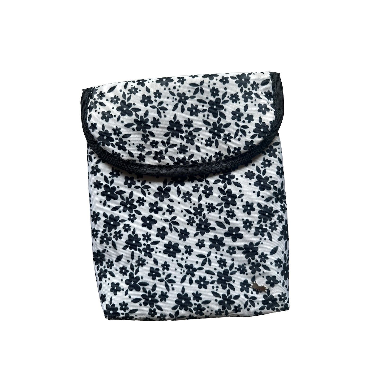 PORTA PAÑALES FLORES AZUL OSCURO